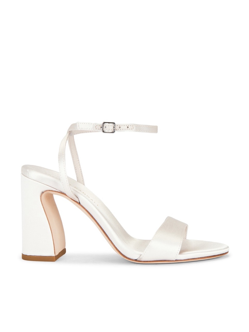 Loeffler Randall Malia 90 MM Curved-Heel Satin Sandals